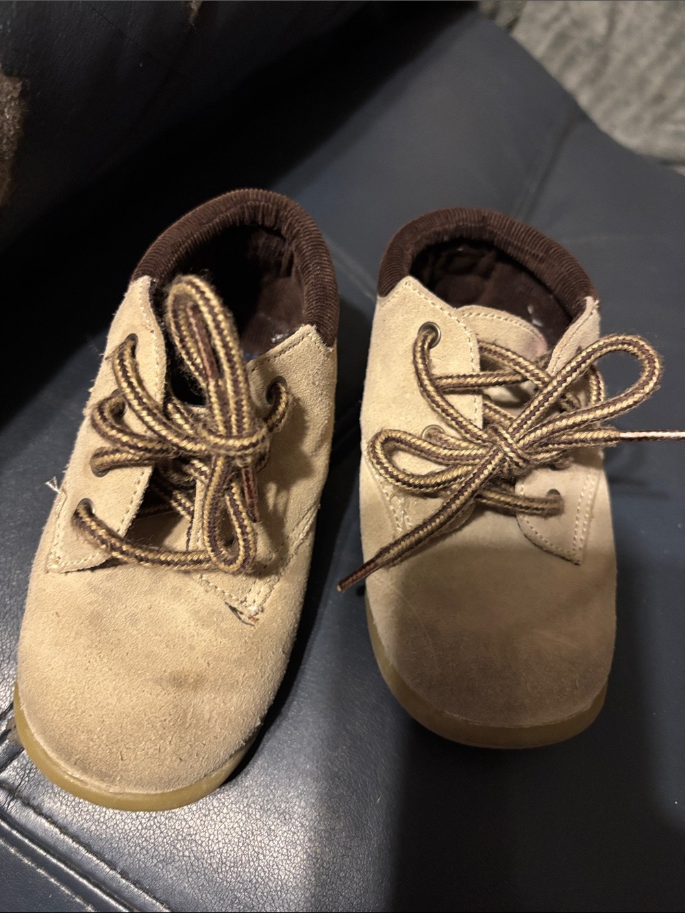 OshKosh B'gosh Tan Suede Baby Walker Shoes